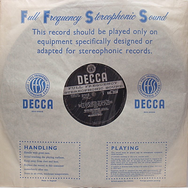 画像2: [SXL2234]キャスリーン・フェリア/バッハ/ヘンデル：アリア集“Rare” (2)