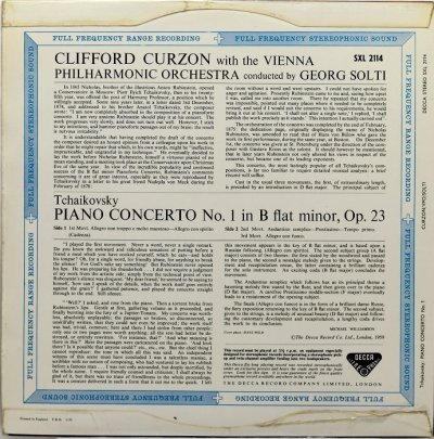 画像1: クリフォード・カーゾン/チャイコフスキー：ピアノ協奏曲第1番