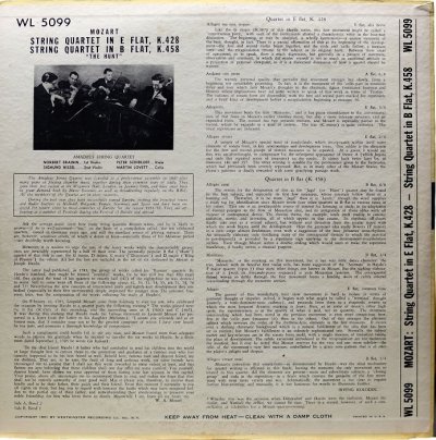 画像1: アマデウス弦楽四重奏団/モーツァルト弦楽四重奏曲K.428&K.458