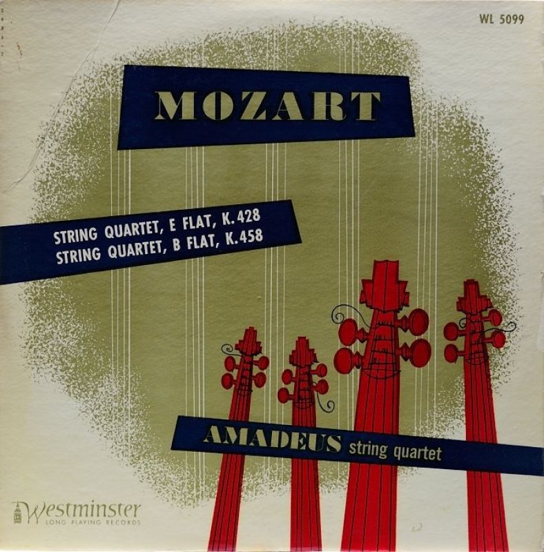 画像1: アマデウス弦楽四重奏団/モーツァルト弦楽四重奏曲K.428&K.458 (1)