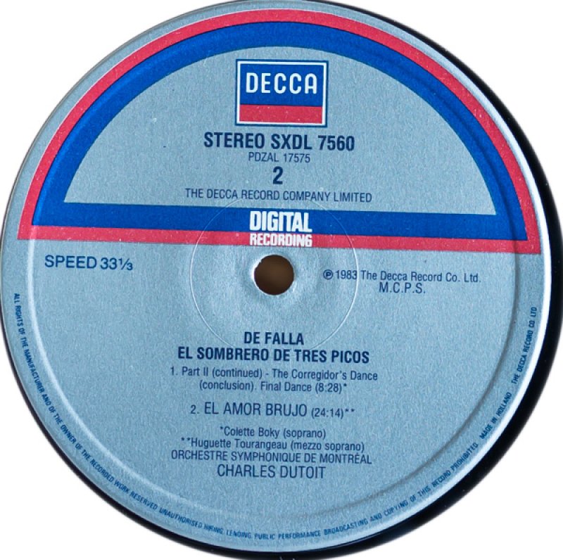 画像4: シャルル・デュトワ/ファリャ:三角帽子 (4)