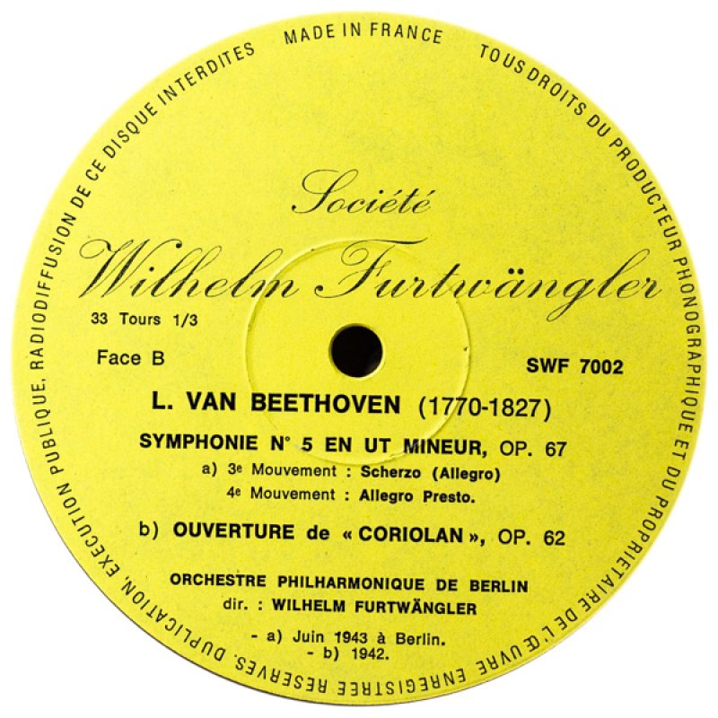 画像4: フルトヴェングラー/ベートーヴェン:交響曲第4,6,7番 (4)