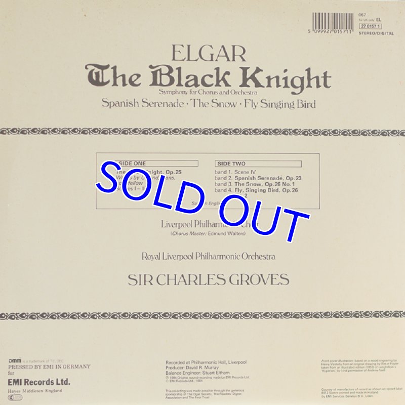 画像2: チャールズ・グローヴズ/エルガー：黒騎士Op.25 (2)