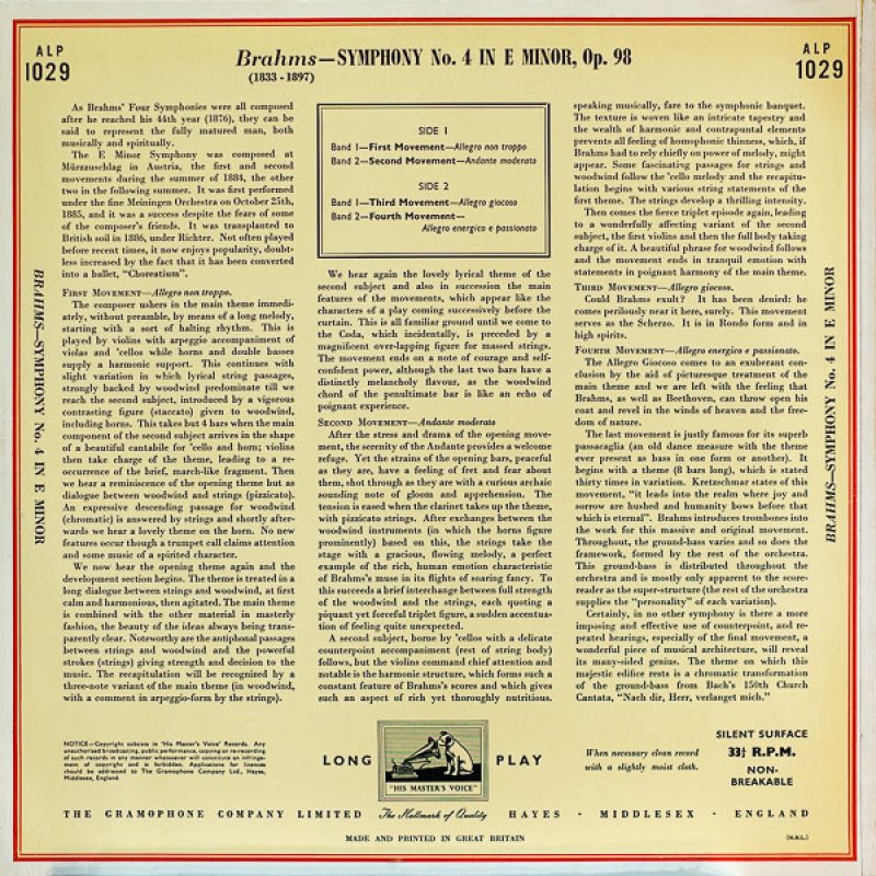 画像2: アルトゥーロ・トスカニーニ/ブラームス:交響曲第4番作品98 (2)