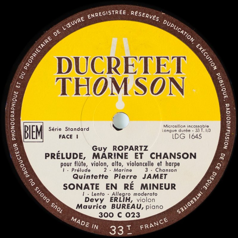 画像3: ドヴィ・エルリー(Vn)/ギィ・ロパルツ:ヴァイオリン・ソナタ (3)