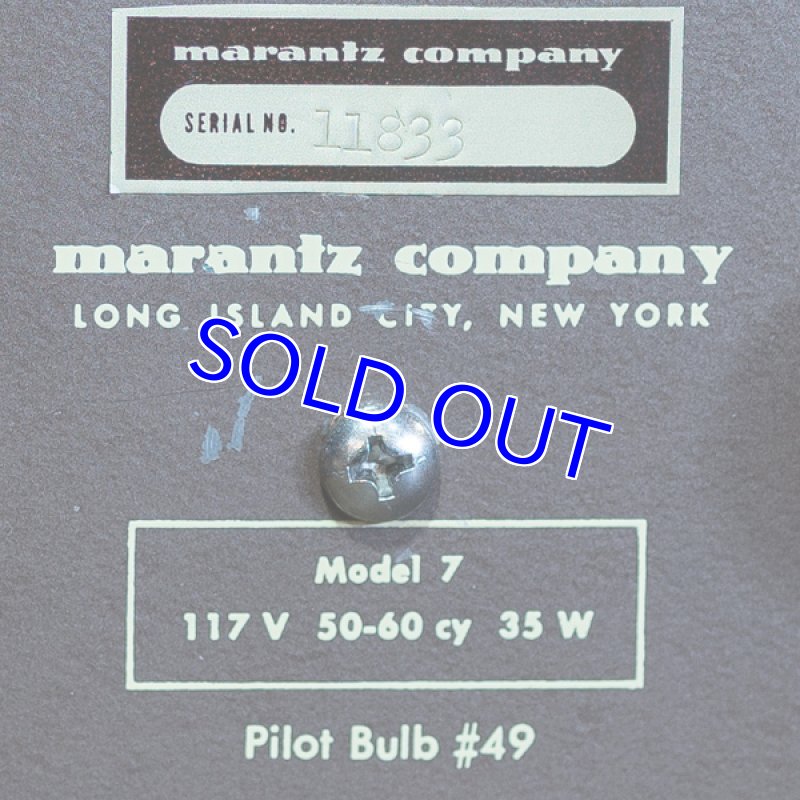 画像3: マランツ#7/シリアル：No.11833 (3)