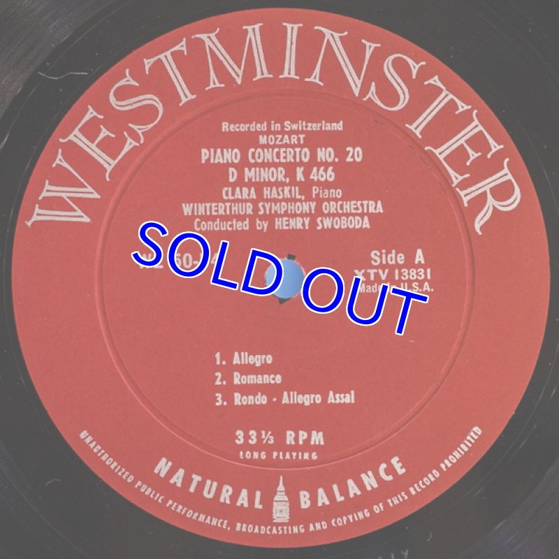 画像3: クララ・ハスキル/モーツァルト:ピアノ協奏曲第19,20番 (3)