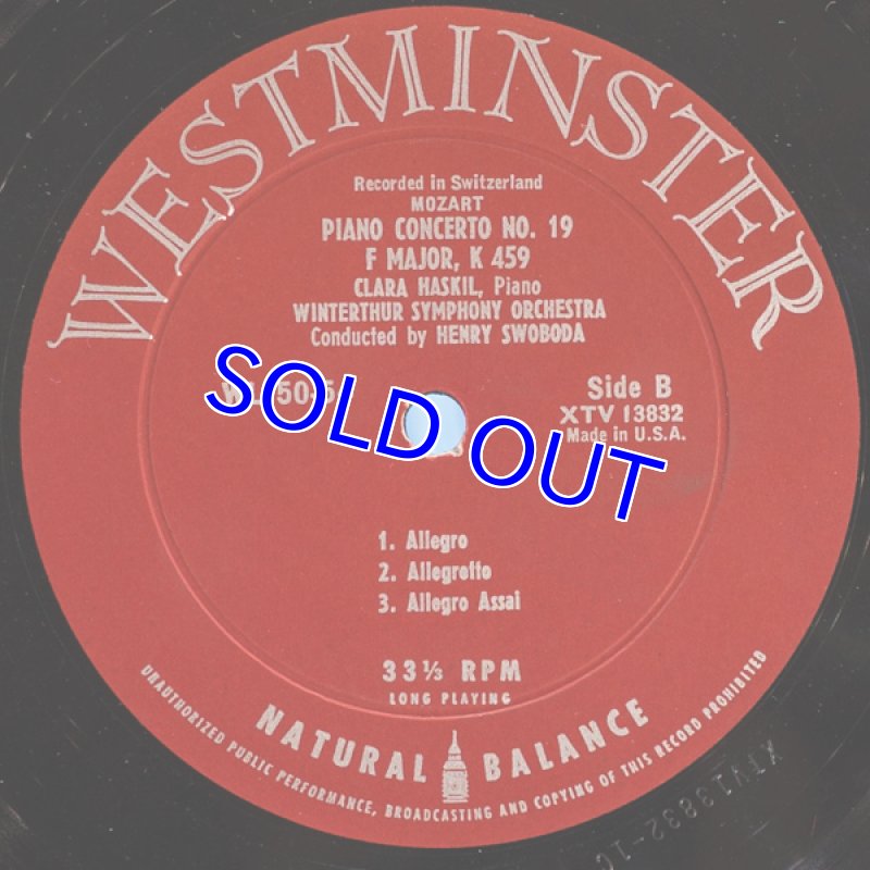 画像4: クララ・ハスキル/モーツァルト:ピアノ協奏曲第19,20番 (4)