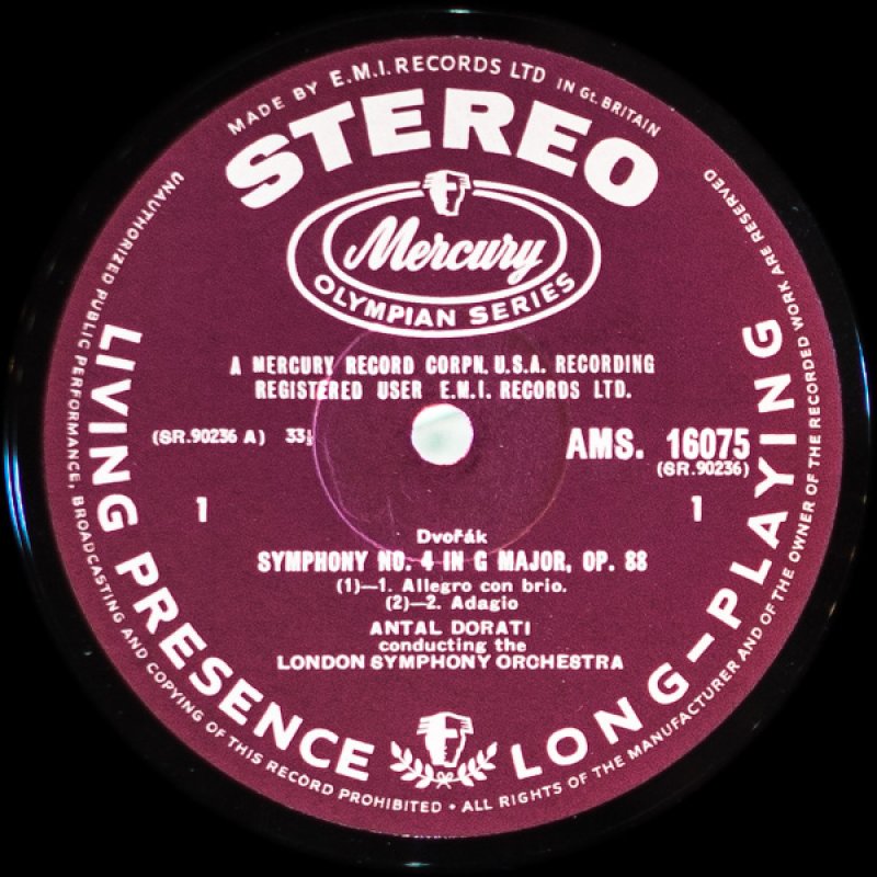 画像3: アンタル・ドラティ指揮/ドヴォルザーク:交響曲第4番ニ短調作品88 (3)