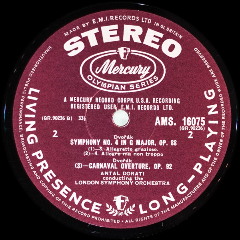 画像4: アンタル・ドラティ指揮/ドヴォルザーク:交響曲第4番ニ短調作品88 (4)