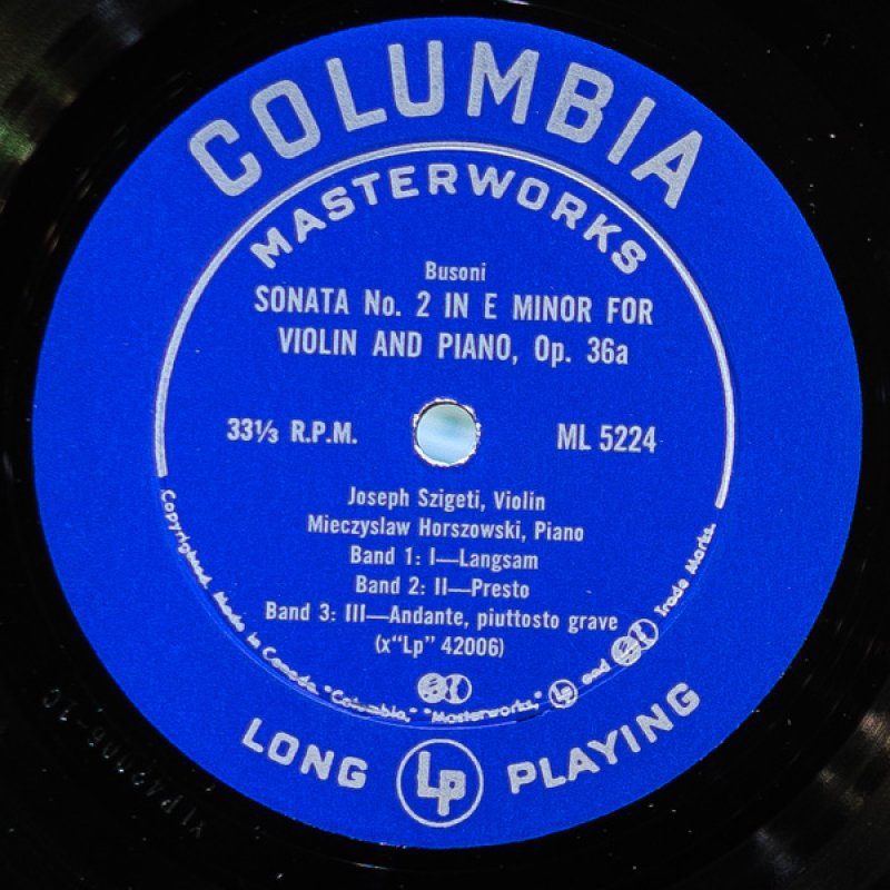 画像4: ヨーゼフ・シゲティ(Vn)/ブゾーニ:ヴァイオリン協奏曲、ヴァイオリン・ソナタ第2番 (4)