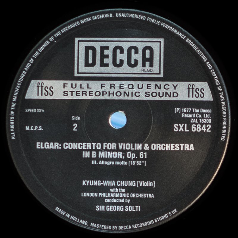 画像4: チョン・キョンファ(Vn)/エルガー:ヴァイオリン協奏曲ロ短調作品61 (4)