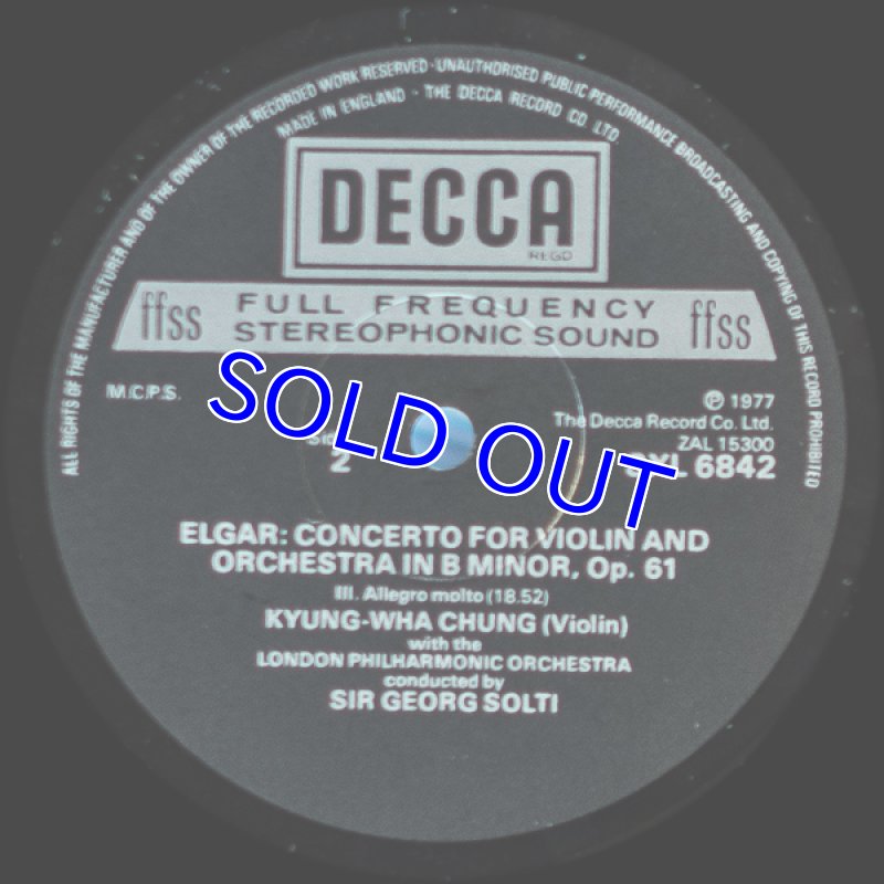 画像4: チョン・キョンファ（Vn）/エルガー：ヴァイオリン協奏曲ロ短調作品61 (4)