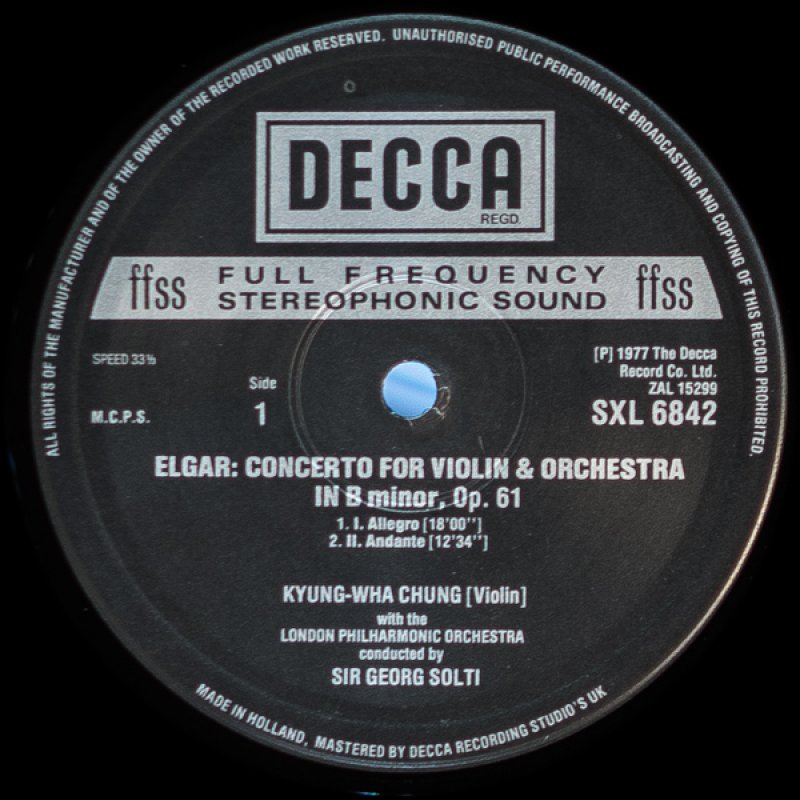 画像3: チョン・キョンファ(Vn)/エルガー:ヴァイオリン協奏曲ロ短調作品61 (3)