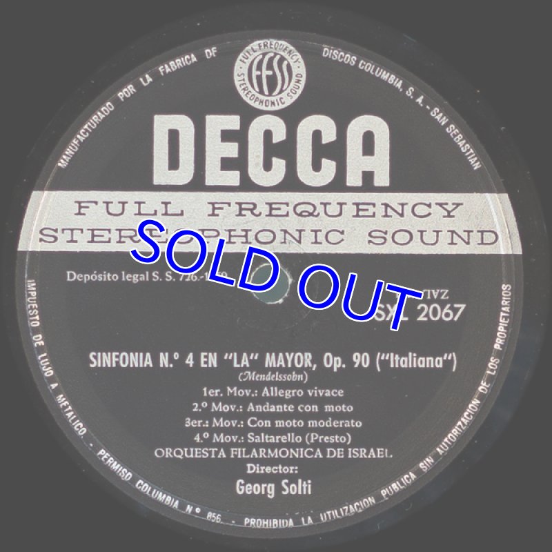 画像3: ゲオルク・ショルティ指揮/メンデルスゾーン：交響曲第5番イ長調作品90　イタリア (3)