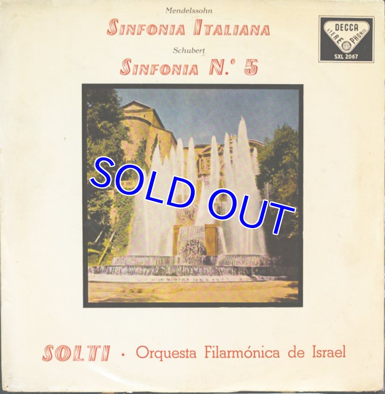 画像1: ゲオルク・ショルティ指揮/メンデルスゾーン：交響曲第5番イ長調作品90　イタリア (1)