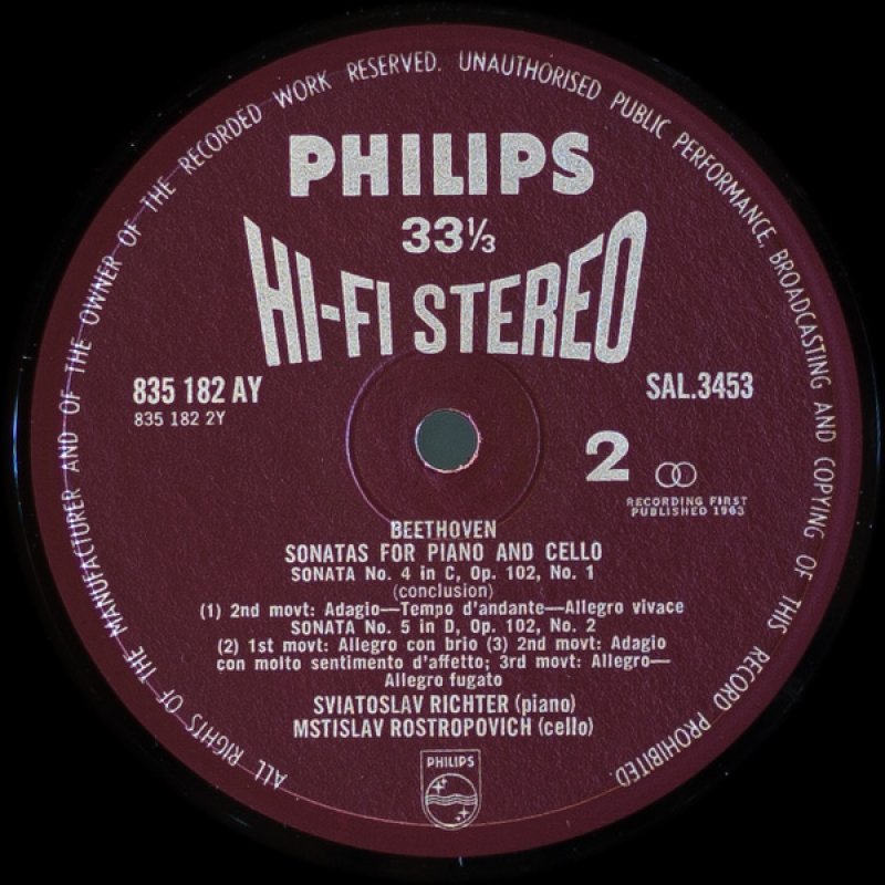 画像4: ムスティスラフ・ロストロポーヴィチ(Vc)/ベートーヴェン:チェロ・ソナタ(全曲) (4)