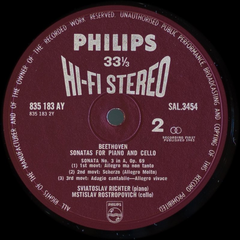 画像6: ムスティスラフ・ロストロポーヴィチ(Vc)/ベートーヴェン:チェロ・ソナタ(全曲) (6)