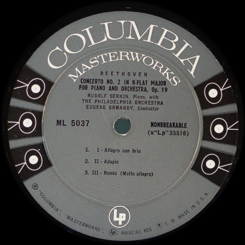 画像3: ルドルフ・ゼルキン（pf）/ベートーヴェン：ピアノ協奏曲第2番変ロ長調作品19 (3)