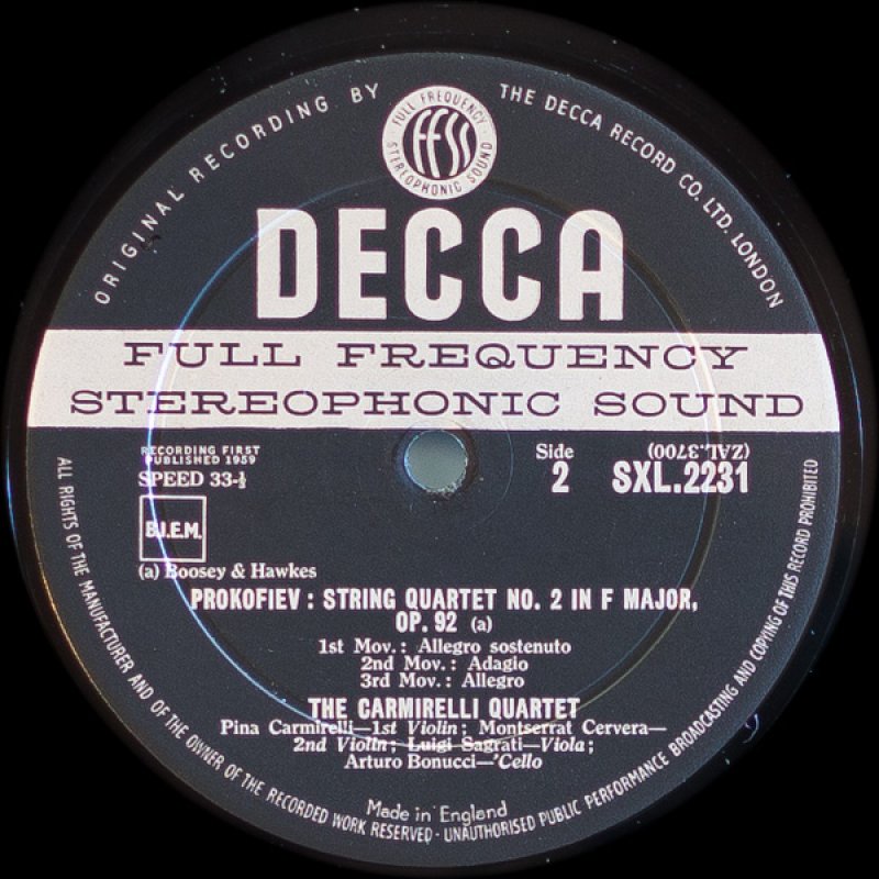 画像5: カルミレッリ弦楽四重奏団/ラヴェル:弦楽四重奏曲ヘ長調 (5)