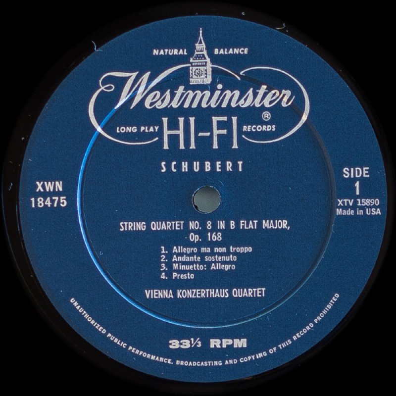 画像3: ウィーン・コンツェルトハウス弦楽四重奏団/シューベルト:弦楽四重奏曲第8,9番  (3)