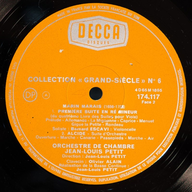 画像5: ジャン=ルイ・プティ指揮/マラン・マレー:セメレ、最初の組曲ニ短調、アルシード (5)