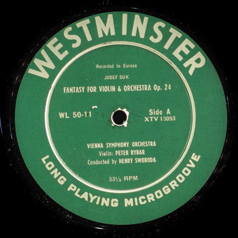 画像3: ペーター・リバール(Vn)/ヨゼフ・スク:ヴァイオリンと管弦楽のための幻想曲作品24 (3)