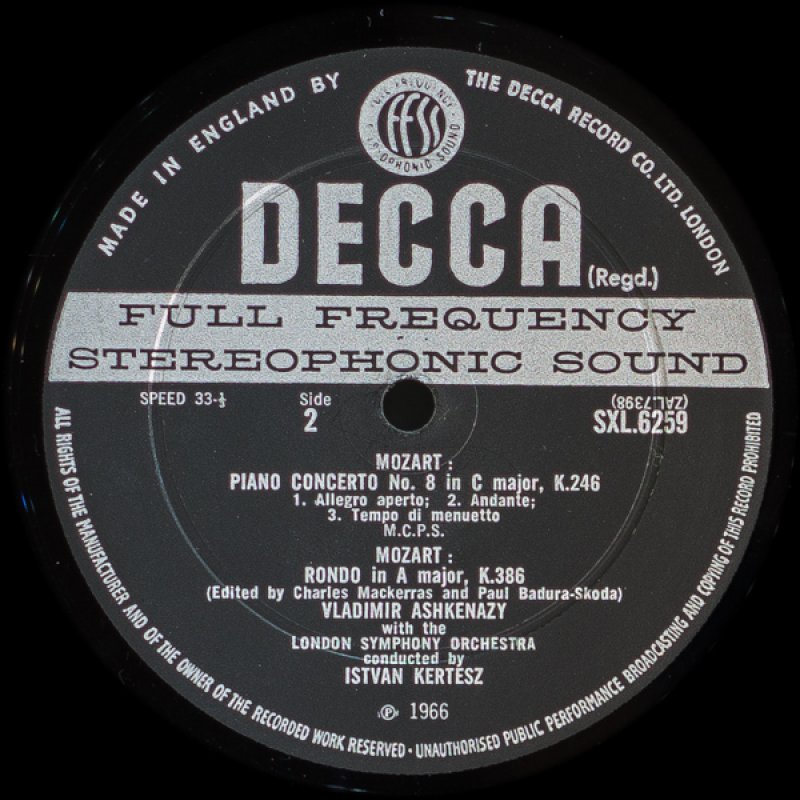 画像4: ウラディーミル・アシュケナージ（pf）/モーツァルト：ピアノ協奏曲第8、9番 (4)