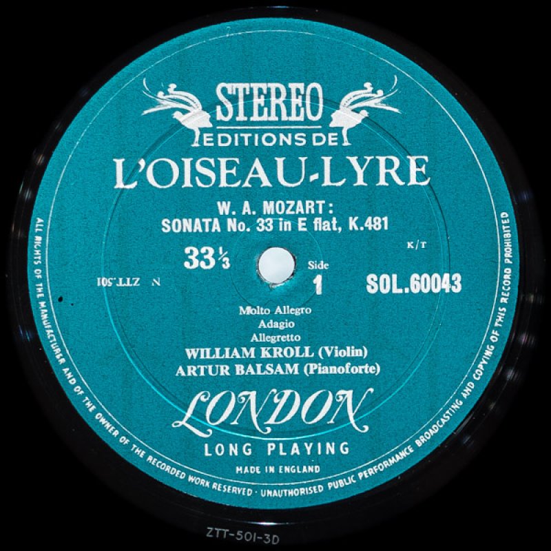 画像3: ウィリアム・クロール(Vn)/モーツァルト:ヴァイオリン・ソナタK481,K379,K304 (3)