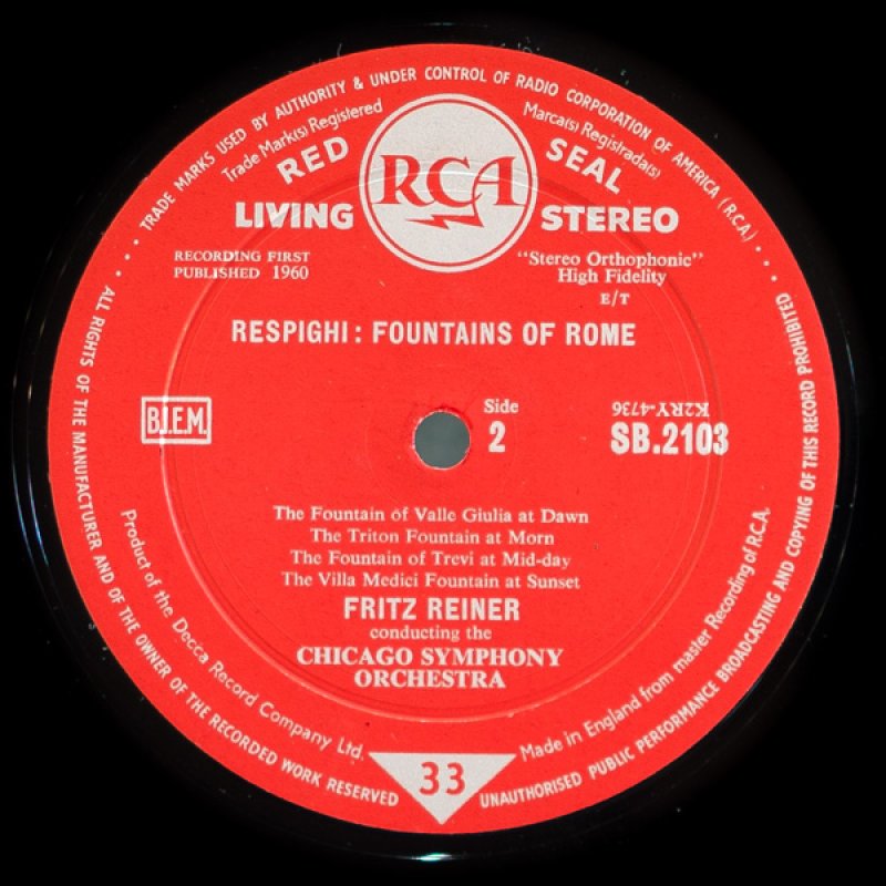 画像5: フリッツ・ライナー指揮/レスピーギ:ローマの松、ローマの噴水 (5)