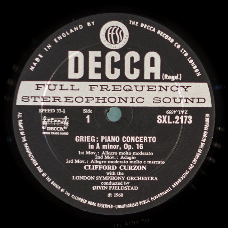 画像3: クリフォード・カーゾン(pf)/グリーク:ピアノ協奏曲イ短調作品16 (3)