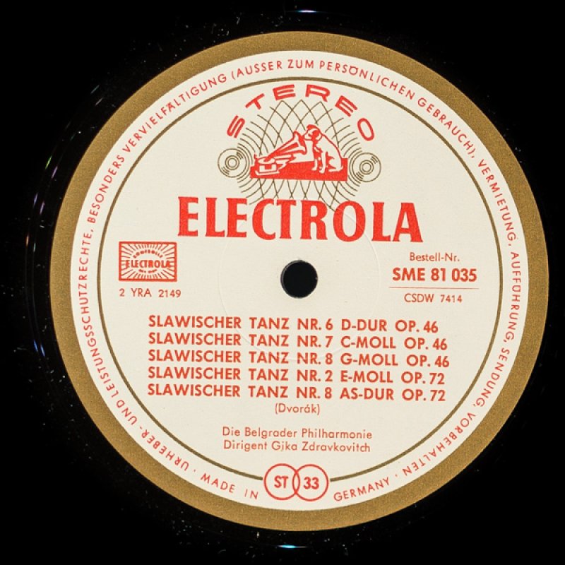 画像4: ギカ・ズドラフコビチ指揮/ドヴォルザーク:スラブ舞曲第1集、第2集-2,8 (4)