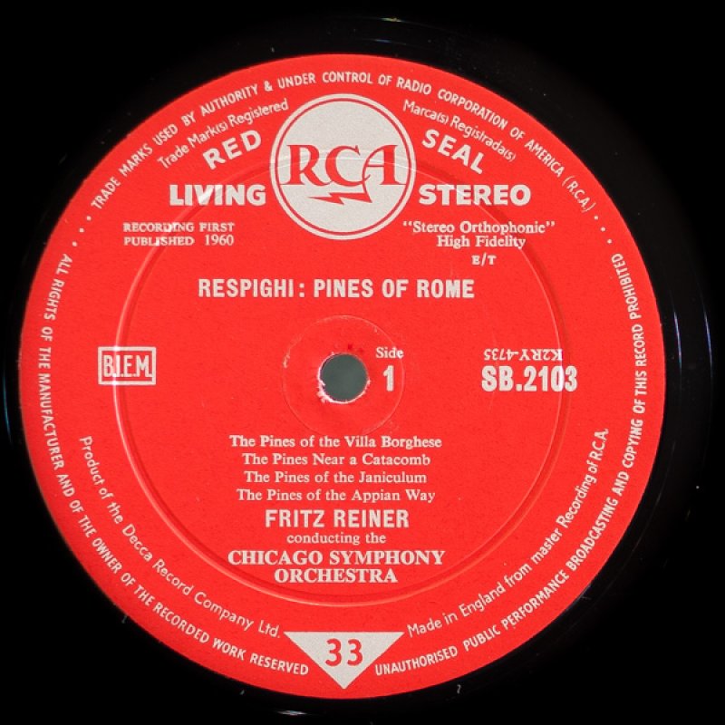 画像4: フリッツ・ライナー指揮/レスピーギ:ローマの松、ローマの噴水 (4)