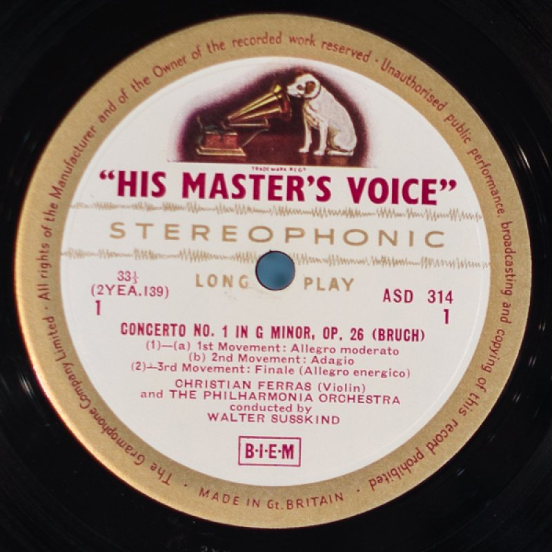画像3: クリスチャン・フェラス/ブルッフ:ヴァイオリン協奏曲第1番ト長調作品26 (3)