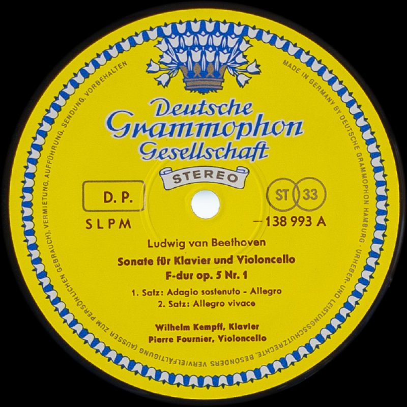 画像5: ピエール・フルニエ(Vc)/ベートーヴェン:チェロ・ソナタ第1番〜第5番 (5)