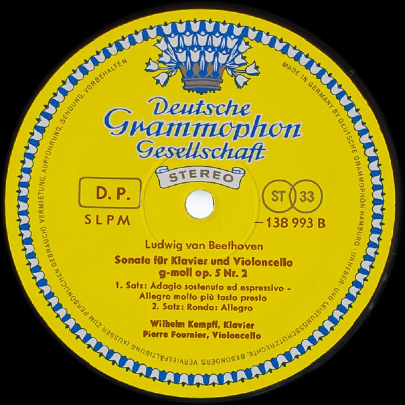 画像6: ピエール・フルニエ(Vc)/ベートーヴェン:チェロ・ソナタ第1番〜第5番 (6)