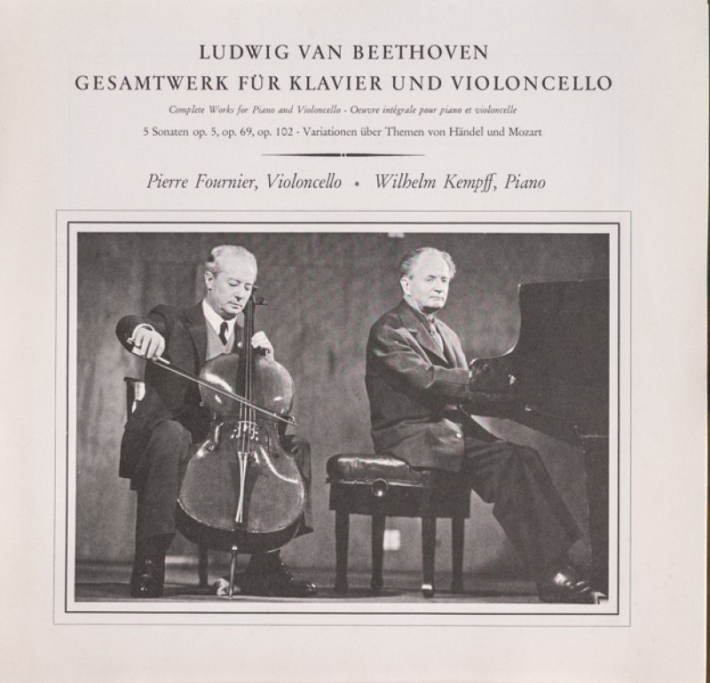 画像3: ピエール・フルニエ(Vc)/ベートーヴェン:チェロ・ソナタ第1番〜第5番 (3)