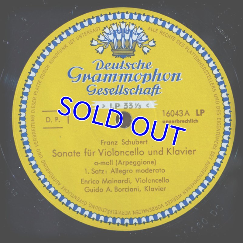 画像3: エンリコ・マイナルディ(Vc)/シューベルト:アルペジョーネ・ソナタ イ短調作品821  (3)