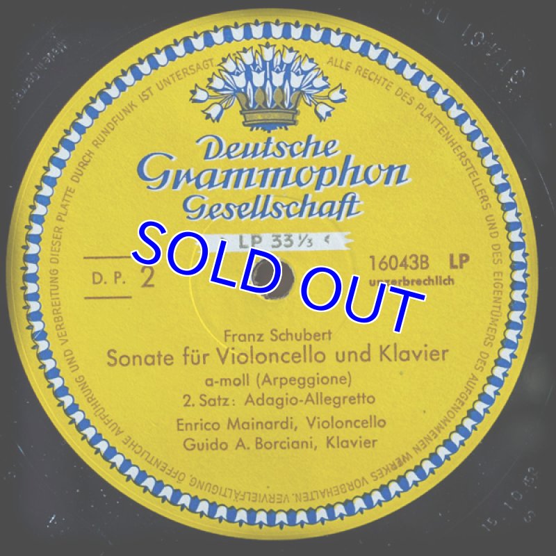 画像4: エンリコ・マイナルディ(Vc)/シューベルト:アルペジョーネ・ソナタ イ短調作品821  (4)