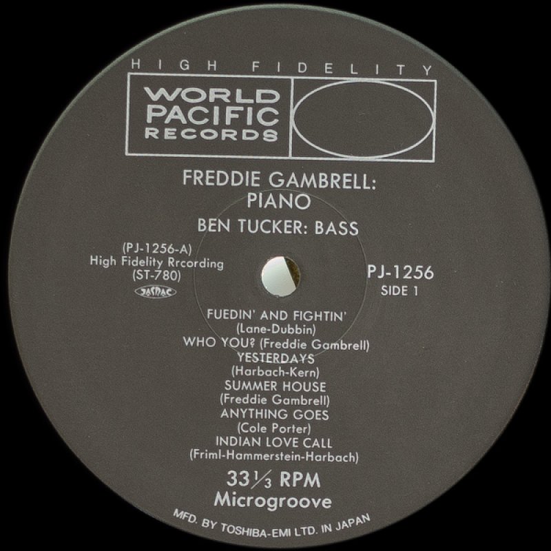 画像3: フレディ・ギャンブレル(p)/フレディ・ギャンブレル・ウィズ・ベン・タッカー (3)