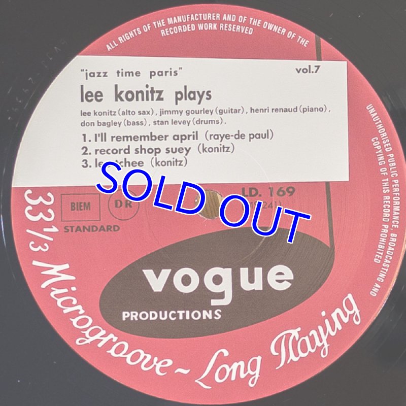 画像3: リー・コニッツ(as) /リー・コニッツ・プレイズ (3)