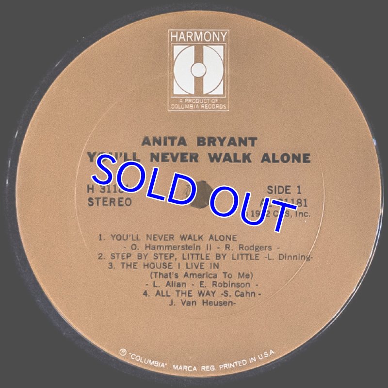 画像3: アニタ・ブライアント(Vo) /YOU'LL NEVER WALK ALONE (3)