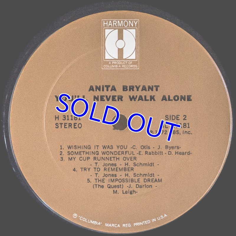 画像4: アニタ・ブライアント(Vo) /YOU'LL NEVER WALK ALONE (4)