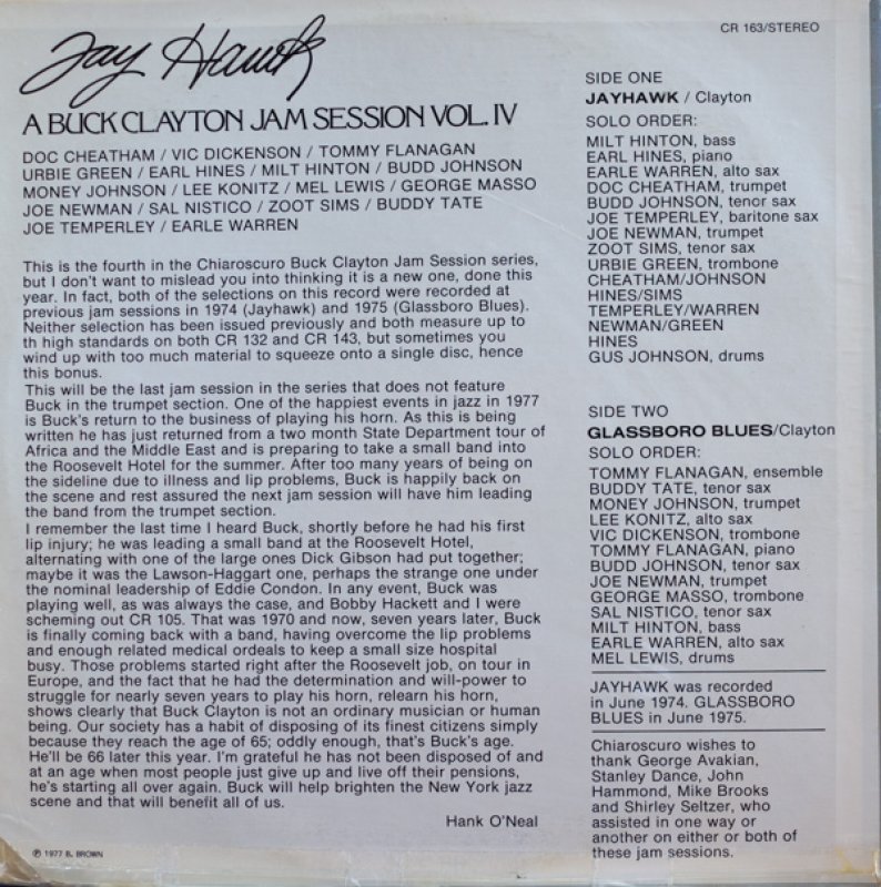 画像2: バック・クレイトン(tp)/JAYHAWK (2)