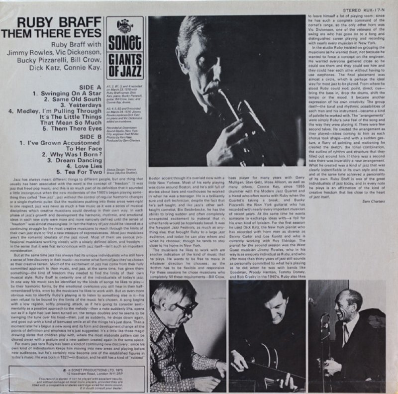 画像2: ルビー・ブラフ（tp）/ゼム・スリー・アイズ (2)