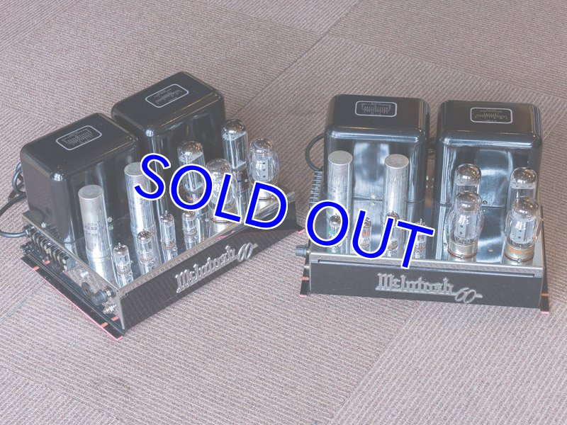 値下げ　美品 マッキントッシュMcIntosh MC60 ②動作品 McIntosh MC60 真空管 モノラルパワーアンプペア BumbleBee
