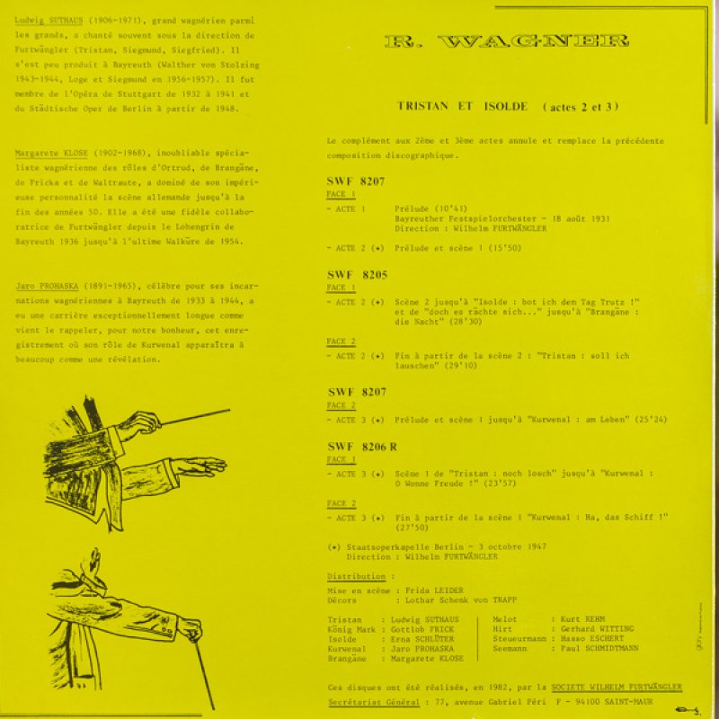 画像2: ヴィルヘルム・フルトヴェングラー指揮/ワーグナー:トリスタンとイゾルデ (2)