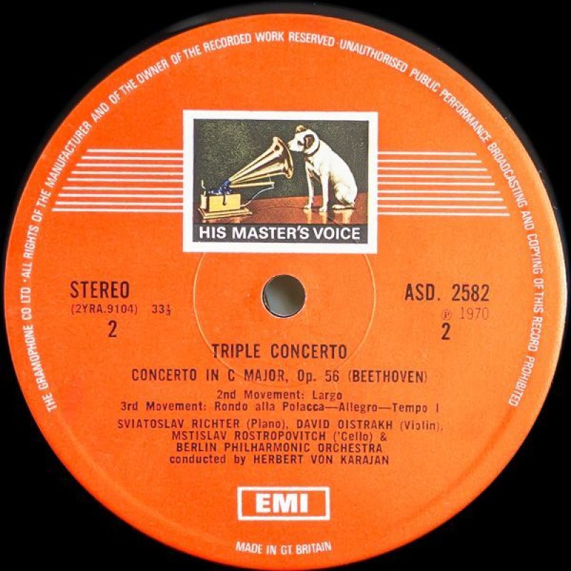画像5: ヘルベルト・フォン・カラヤン指揮/ベートーヴェン：三重協奏曲ハ長調作品56 (5)