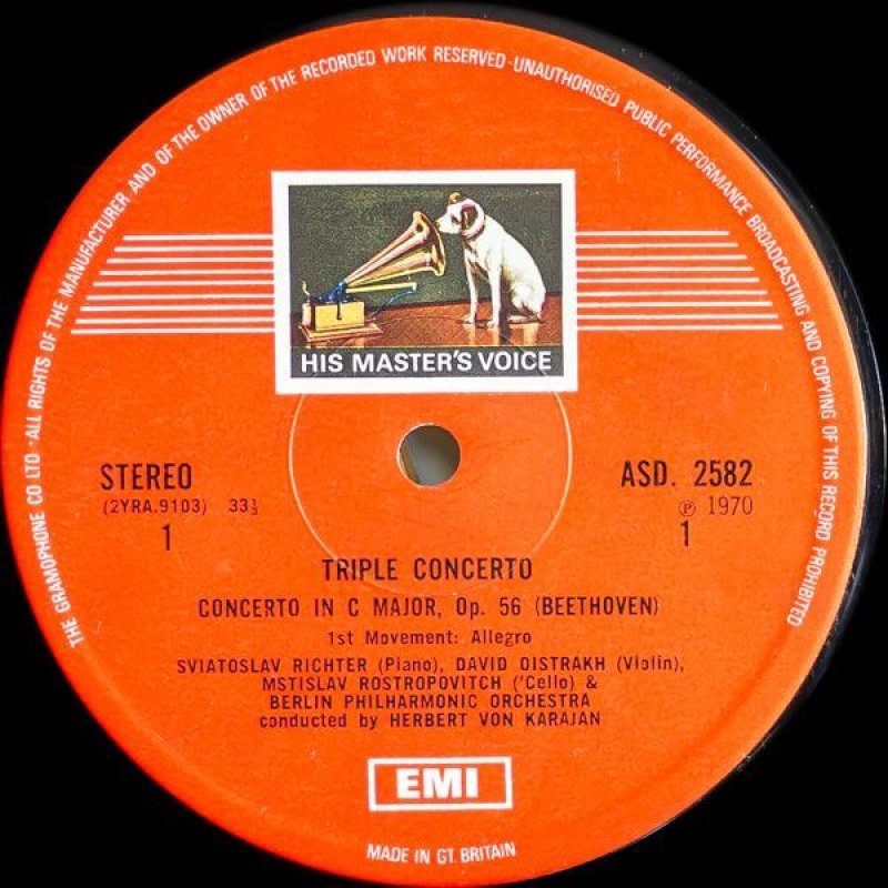画像4: ヘルベルト・フォン・カラヤン指揮/ベートーヴェン：三重協奏曲ハ長調作品56 (4)