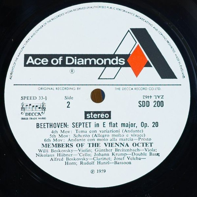 画像4: ウィーン八重奏団/ベートーヴェン七重奏曲作品20 (4)